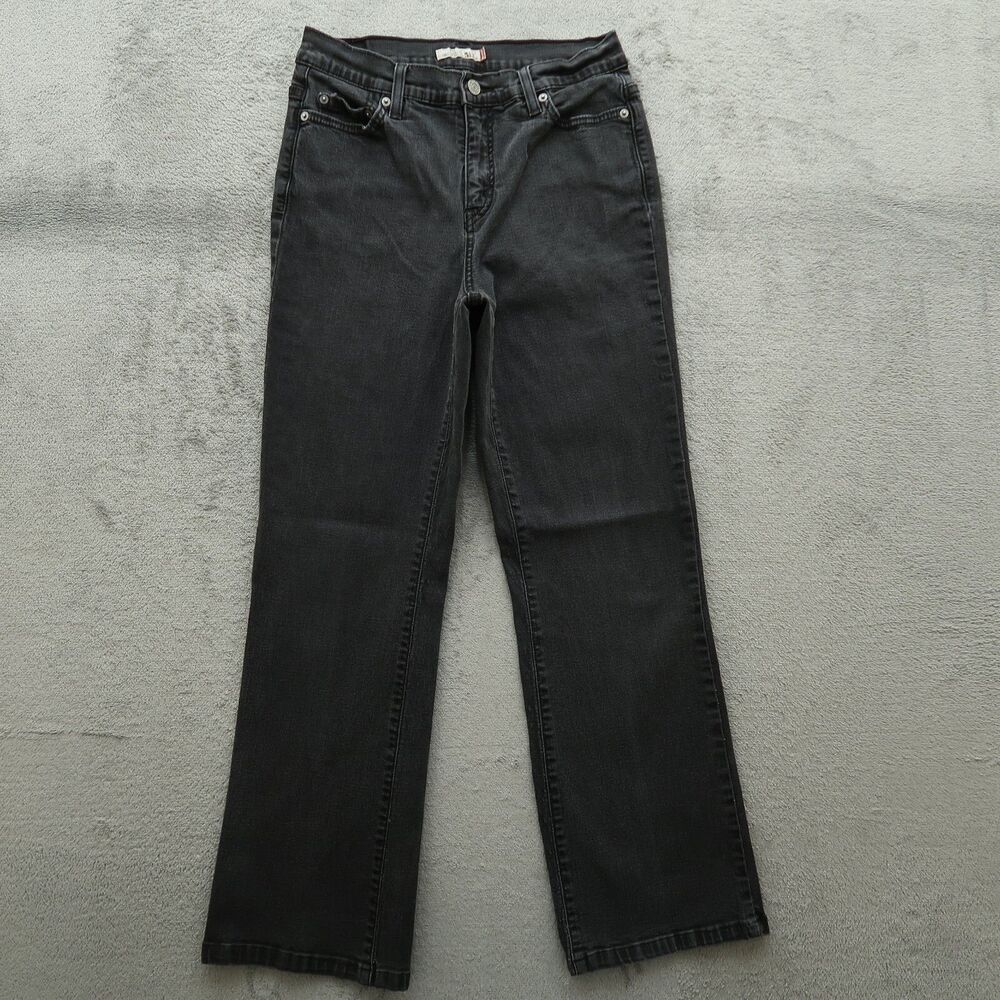 Levi's 512 Jeans Women's Size 10M Gray High-Rise Slimming Bootcut 28"  Inseam